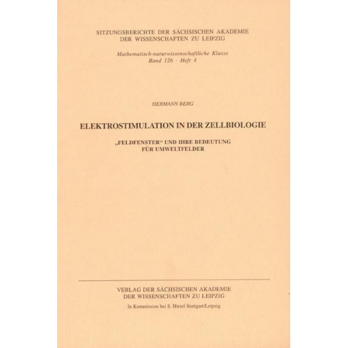 Hermann Berg - Elektrostimulation in der Zellbiologie