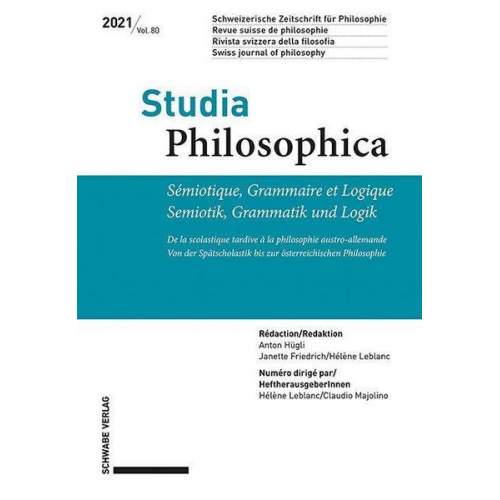 Sémiotique, Grammaire et Logique / Semiotik, Grammatik und Logik