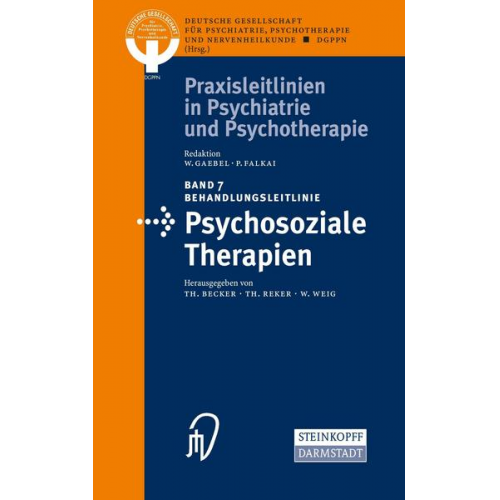 Thomas Becker & Thomas Reker & Wolfgang Weig - Behandlungsleitlinie Psychosoziale Therapien