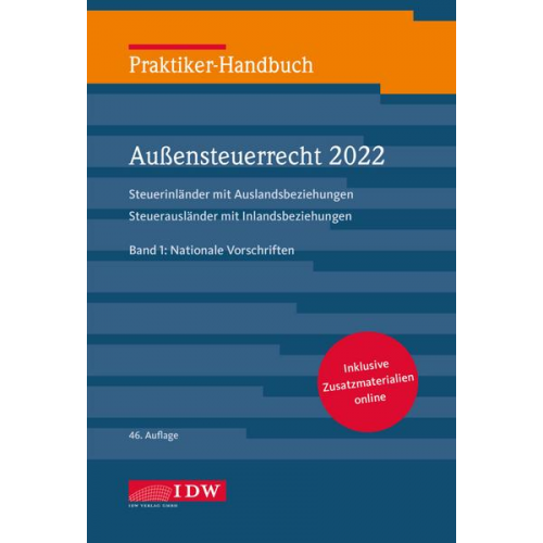 Praktiker-Handbuch Außensteuerrecht 2022, 2 Bde., 46.A.