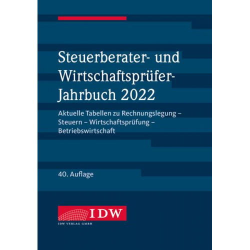 Steuerberater- und Wirtschaftsprüfer-Jahrbuch 2022