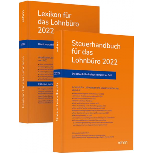 Wolfgang Schönfeld & Jürgen Plenker & Heinz-Willi Schaffhausen - Buchpaket Lexikon für das Lohnbüro 64. Auflage 2022 und Steuerhandbuch 28. Auflage 2022