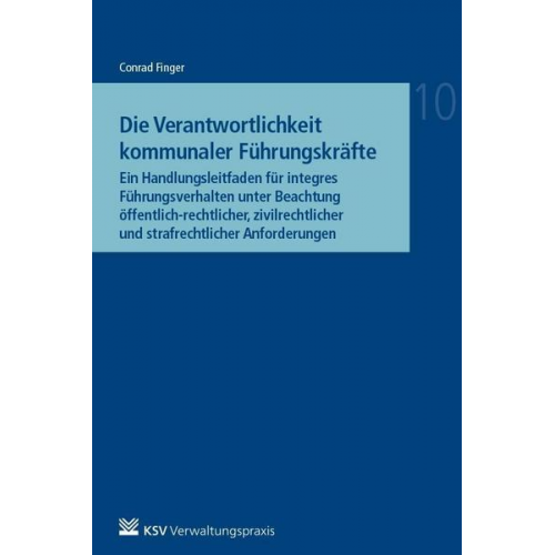 Conrad R. Finger - Die Verantwortlichkeit kommunaler Führungskräfte