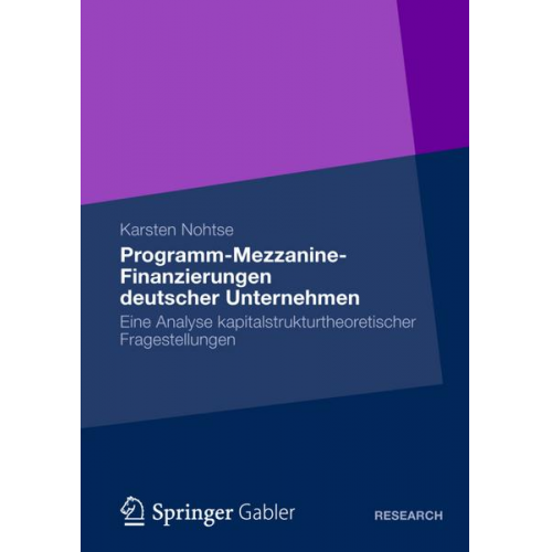 Karsten Nohtse - Programm-Mezzanine-Finanzierungen deutscher Unternehmen