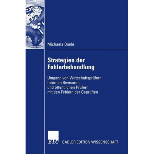 Michaela Donle - Strategien der Fehlerbehandlung