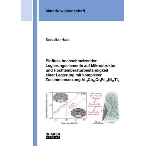 Sebastian Haas - Einfluss hochschmelzender Legierungselemente auf Mikrostruktur und Hochtemperaturbeständigkeit einer Legierung mit komplexer Zusammensetzung Al10Co25C