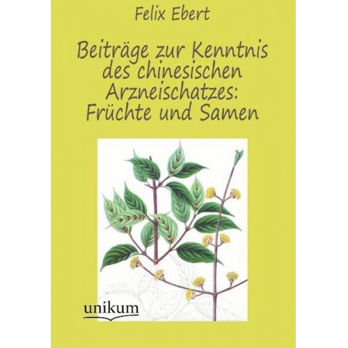 Felix Ebert - Beiträge zur Kenntnis des chinesischen Arzneischatzes: Früchte und Samen