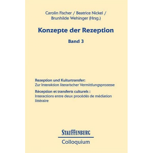 Konzepte der Rezeption (Band 3)/3 Bde.