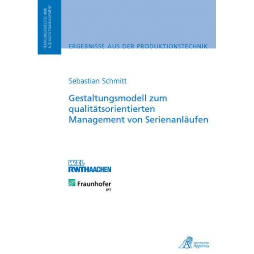 Sebastian Schmitt - Gestaltungsmodell zum qualitätsorientierten Management von Serienanläufen