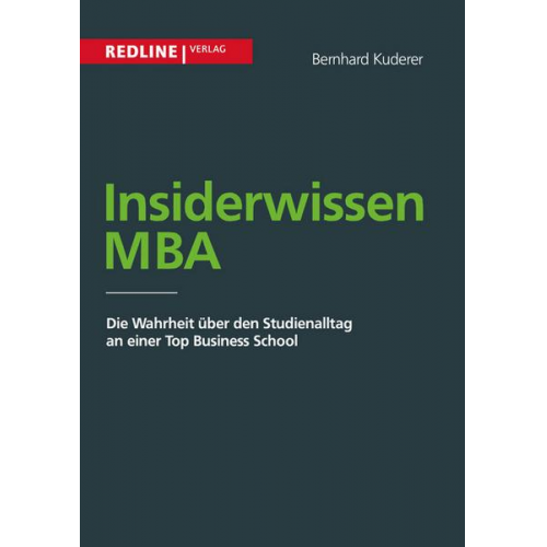 Bernhard Kuderer - Insiderwissen MBA