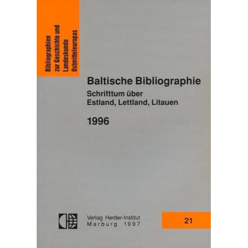 Baltische Bibliographie 1996