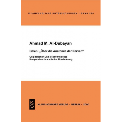 Ahmad M. Al-Dubayan - Galen: Über die Anatomie der Nerven