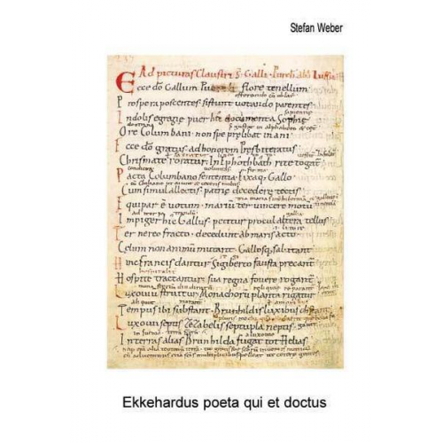 Stefan Weber - Ekkehardus poeta qui et doctus