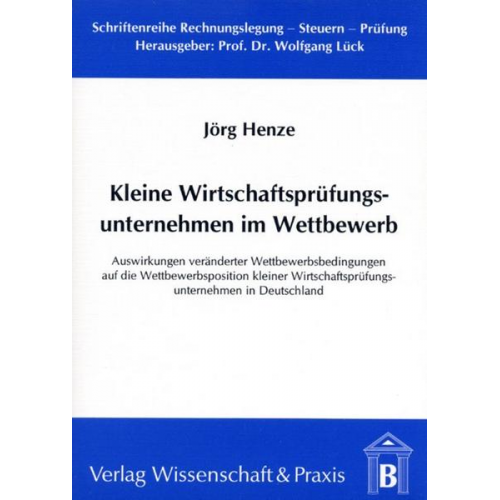 Jörg Henze - Kleine Wirtschaftsprüfungsunternehmen im Wettbewerb.