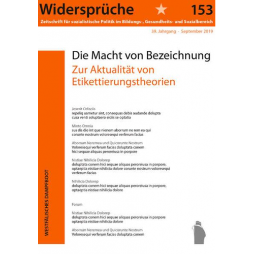 Widersprüche 153 - Die Macht von Bezeichnungen