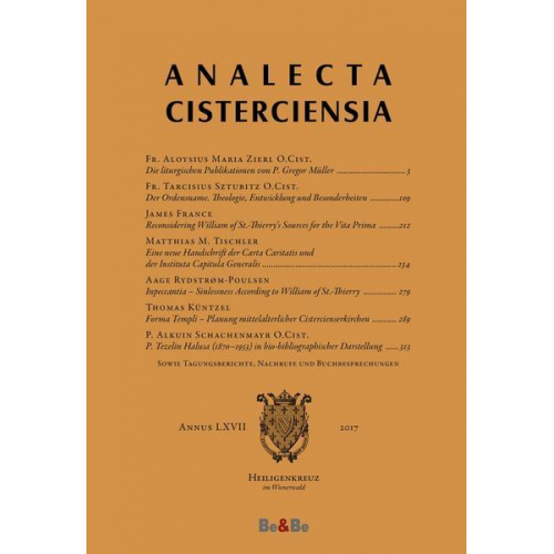 Analecta Cisterciensia 67 (2017)