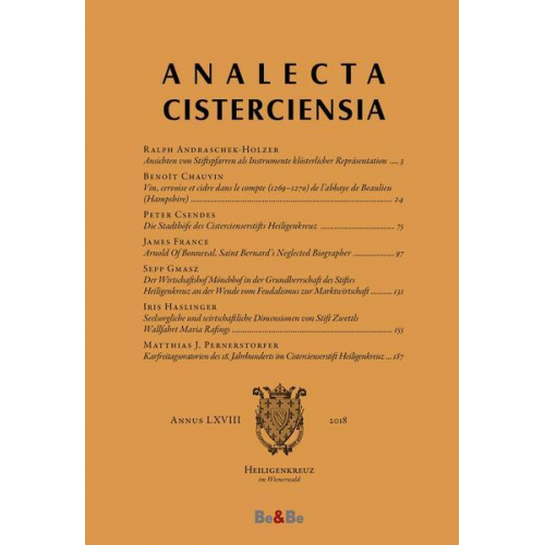 Analecta Cisterciensia 68 (2018)