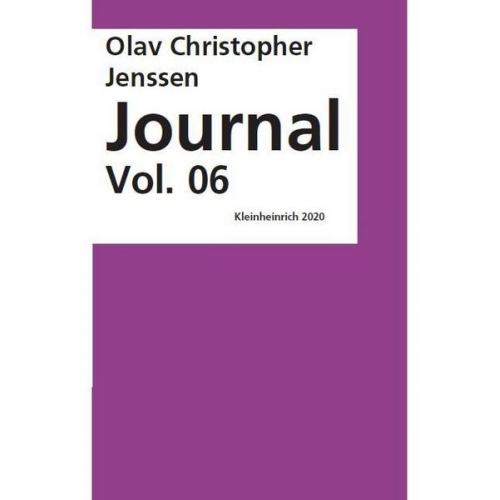 Olav Christopher Jenssen - Journal Vol. 06