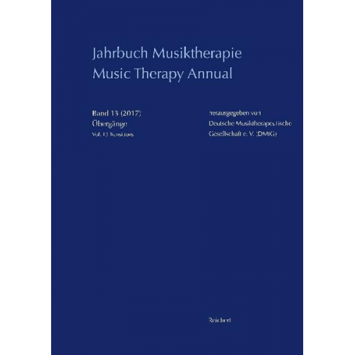 Jahrbuch Musiktherapie / Music Therapy Annual