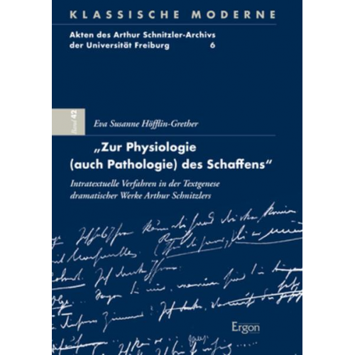 Eva Susanne Höfflin-Grether - „Zur Physiologie (auch Pathologie) des Schaffens“