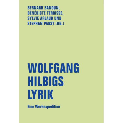 Wolfgang Hilbigs Lyrik