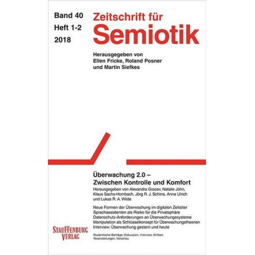 Zeitschrift für Semiotik / Überwachung 2.0 – Zwischen Kontrolle und Komfort