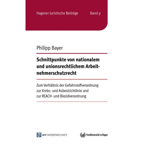 Philipp Bayer - Schnittpunkte von nationalem und unionsrechtlichem Arbeitnehmerschutzrecht