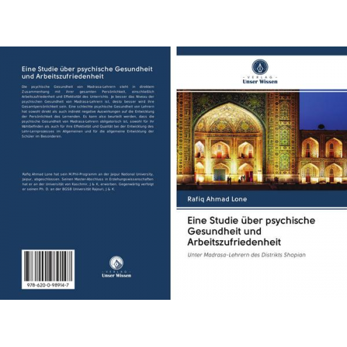 Rafiq Ahmad Lone - Eine Studie über psychische Gesundheit und Arbeitszufriedenheit