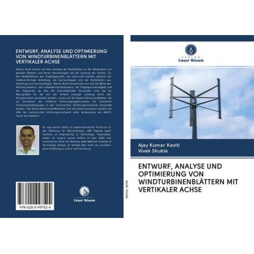 Ajay Kumar Kaviti & Vivek Shukla - Entwurf, Analyse und Optimierung von Windturbinenblättern mit Vertikaler Achse