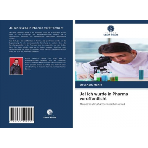 Devanssh Mehta - Ja! Ich wurde in Pharma veröffentlicht