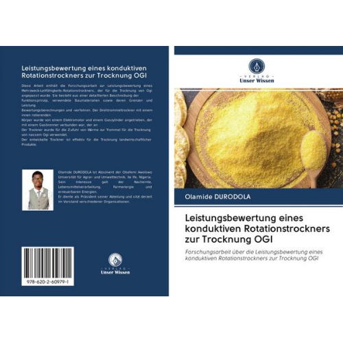 Olamide Durodola - Leistungsbewertung eines konduktiven Rotationstrockners zur Trocknung OGI