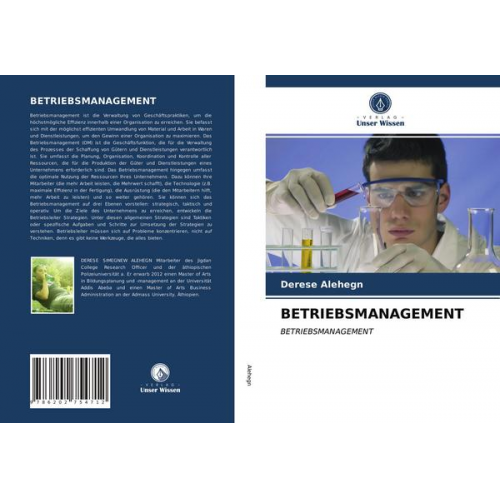 Derese Alehegn - Betriebsmanagement