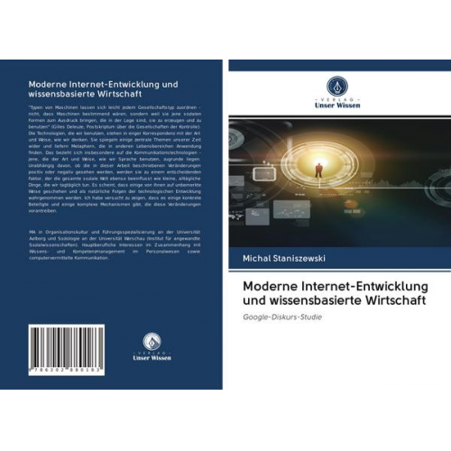 Michal Staniszewski - Moderne Internet-Entwicklung und wissensbasierte Wirtschaft