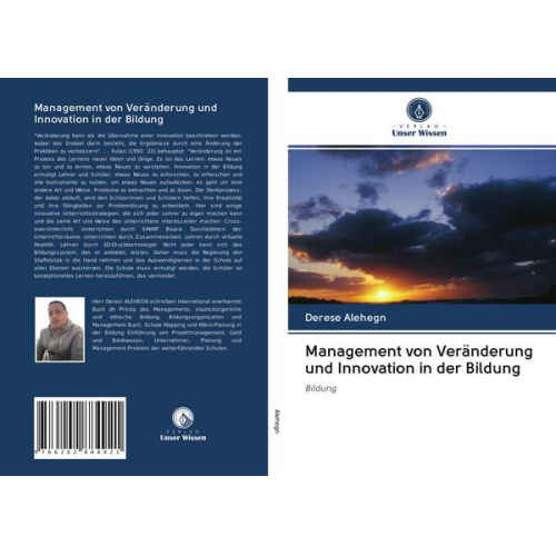 Derese Alehegn - Management von Veränderung und Innovation in der Bildung