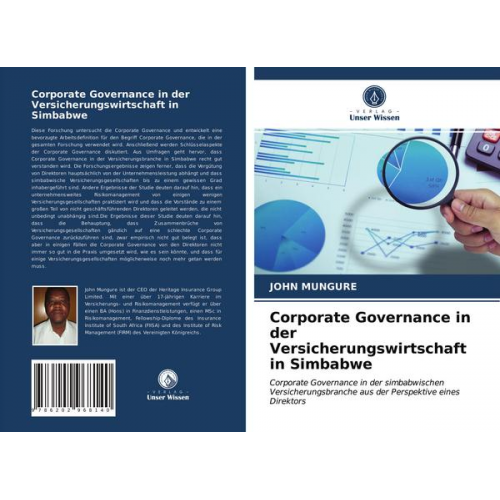 John Mungure - Corporate Governance in der Versicherungswirtschaft in Simbabwe