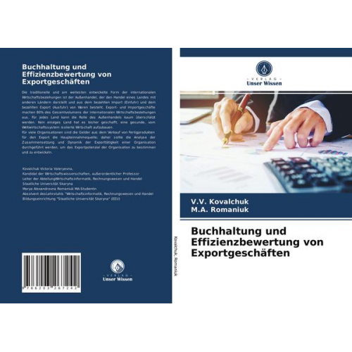 V. V. Kovalchuk & Romaniuk - Buchhaltung und Effizienzbewertung von Exportgeschäften