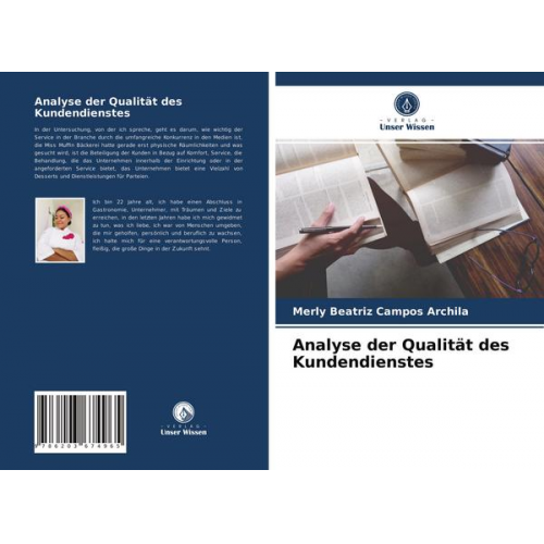 Merly Beatriz Campos Archila - Analyse der Qualität des Kundendienstes