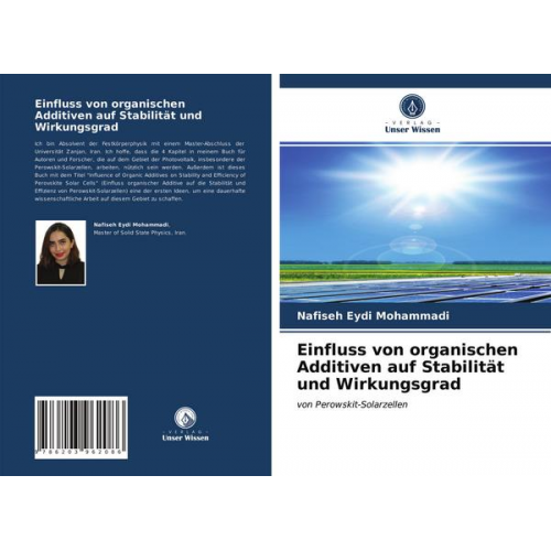 Nafiseh Eydi Mohammadi - Einfluss von organischen Additiven auf Stabilität und Wirkungsgrad