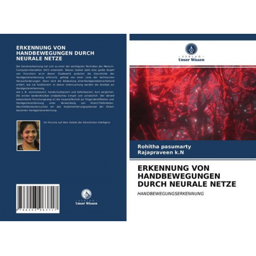 Rohitha pasumarty & Rajapraveen k. N. - Erkennung von Handbewegungen Durch Neurale Netze