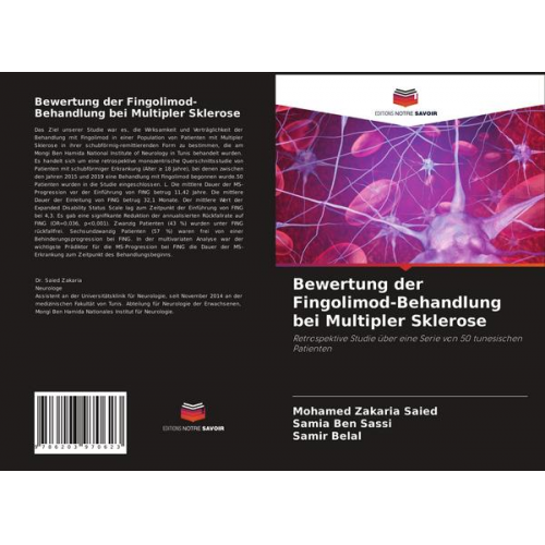 Mohamed Zakaria Saied & Samia Ben Sassi & Samir Belal - Bewertung der Fingolimod-Behandlung bei Multipler Sklerose