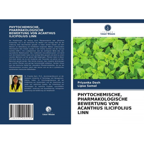 Priyanka Dash & Lipsa Samal - Phytochemische, Pharmakologische Bewertung von Acanthus Ilicifolius Linn