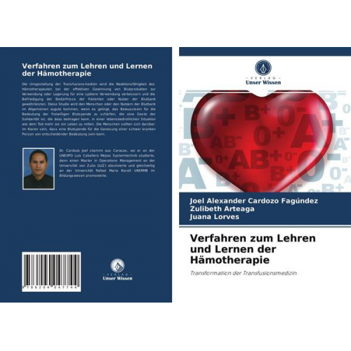 Joel Alexander Cardozo Fagúndez & Zulibeth Arteaga & Juana Lorves - Verfahren zum Lehren und Lernen der Hämotherapie