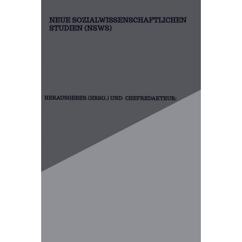 (Hrsg. und Chefredakteur: Ahmet Morkal - Neue Sozialwissenschaftlichen Studien (nsws)