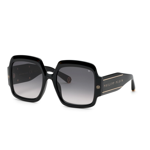 Sonnenbrillen  Philipp plein Spp038 plein first lady dubai col. 0700 Damen Rechteckig Schwarz