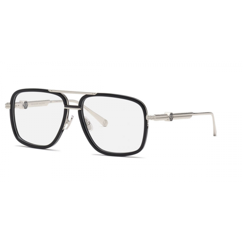 Brille  Philipp plein Vpp063 cod. colore 0k07 Unisex Pilot Schwarz