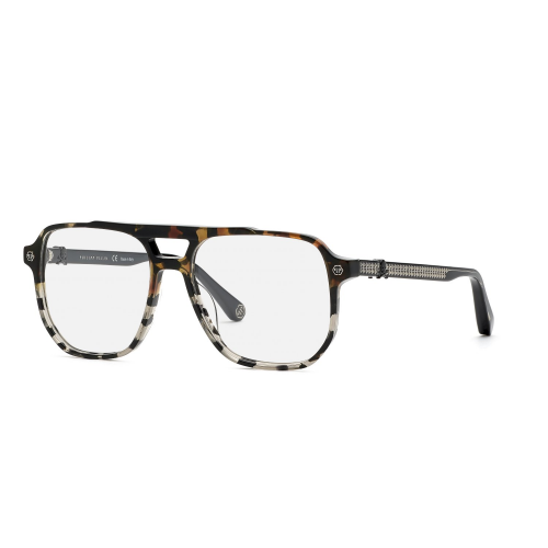 Brille  Philipp plein Vpp084v plein stud col. 03ka Herren Rechteckig Havana