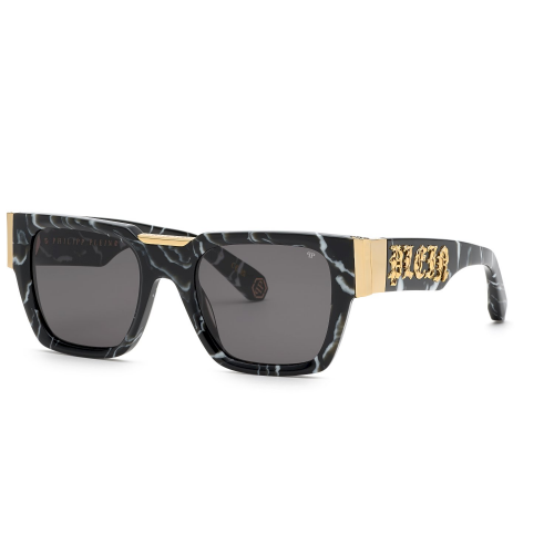 Sonnenbrillen  Philipp plein Spp095m plein glares col. 0z21 Herren Rechteckig Schwarz