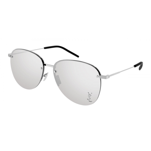 Sonnenbrillen  Saint laurent Sl 328/k m col. 002 Unisex Pilot Silber