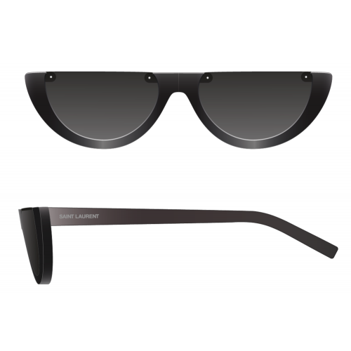 Sonnenbrillen  Saint laurent Sl 563 col. 001 Unisex Runden Schwarz