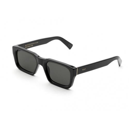 Sonnenbrillen  Retrosuperfuture Kw2 augusto col. black Unisex Rechteckig Schwarz